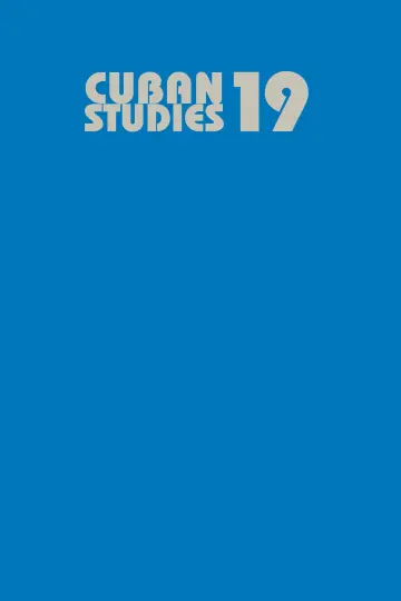 Cover of Cuban Studies v. 19
