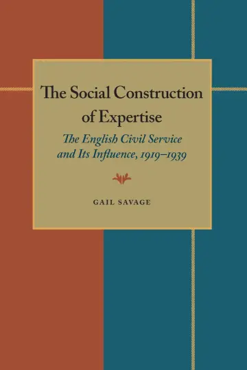 Cover of The Social Construction of Expertise