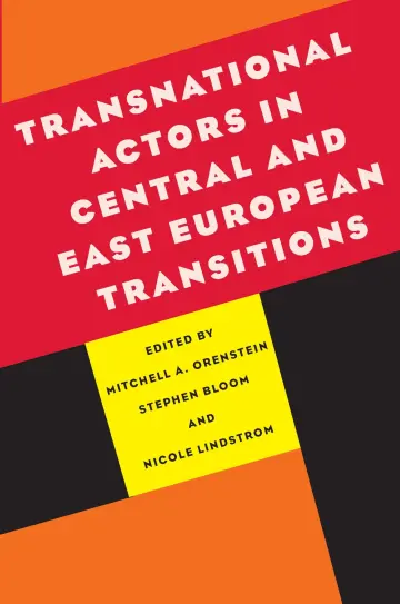 Cover of Transnational Actors in Central and East European Transitions