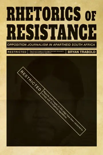 Cover of Rhetorics of Resistance