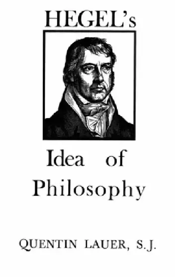 Cover of Hegel's Idea of Philosophy