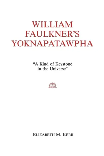 Cover of William Faulkner's Yoknapatawpha