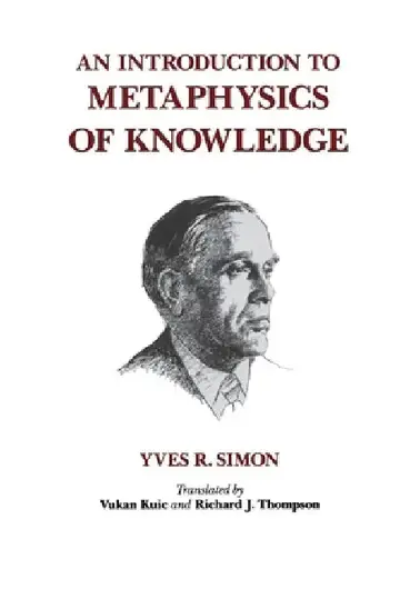 Cover of An Introduction to Metaphysics of Knowledge