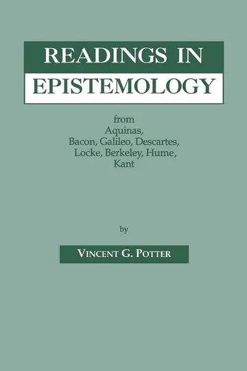 Cover of Readings in Epistemology