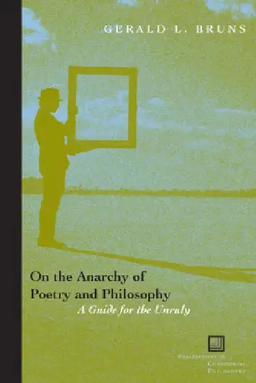 Cover of On the Anarchy of Poetry and Philosophy