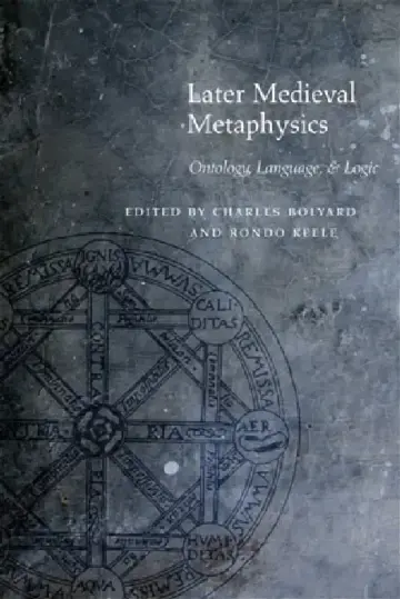 Cover of Later Medieval Metaphysics