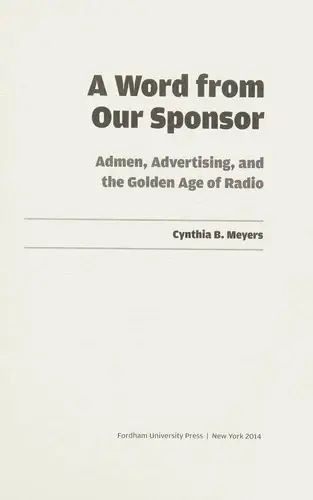 Cover of A Word from Our Sponsor