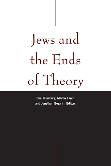 Cover of Jews and the Ends of Theory