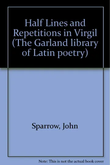 Cover of Half Lines and Repetitions in Virgil