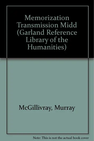Cover of Memorization Transmission Midd