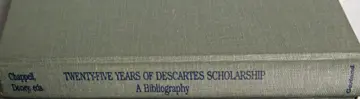 Cover of Twenty-Five Years of Descartes Scholarship, 1960-1984