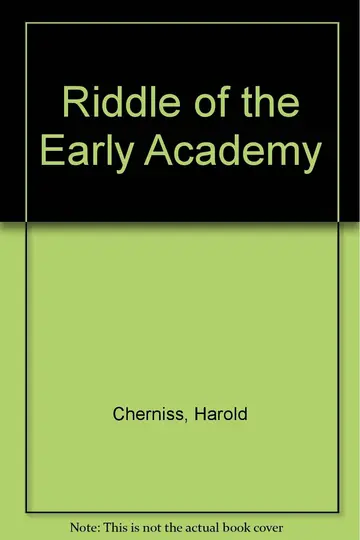 Cover of Riddle of the Early Academy