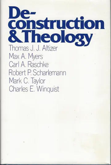 Cover of Deconstruction and Theology