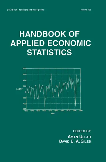 Cover of Handbook of Applied Economic Statistics