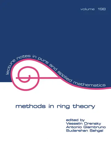 Cover of Methods in Ring Theory