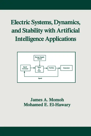Cover of Electric Systems, Dynamics, and Stability with Artificial Intelligence Applications