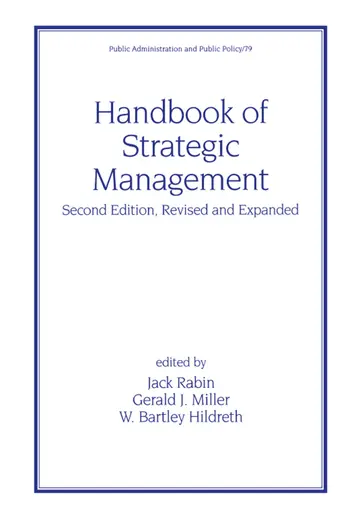 Cover of Handbook of Strategic Management