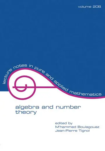 Cover of Algebra and Number Theory