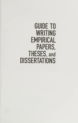 Cover of Guide to Writing Empirical Papers, Theses, and Dissertations