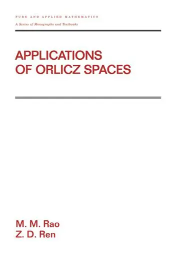 Cover of Applications of Orlicz Spaces