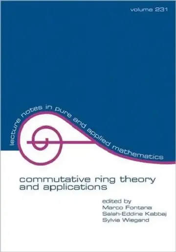 Cover of Commutative Ring Theory and Applications