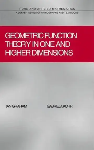 Cover of Geometric Function Theory in One and Higher Dimensions