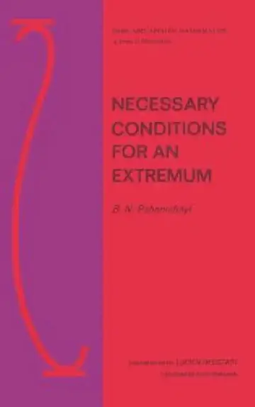 Cover of Necessary Conditions for an Extremum