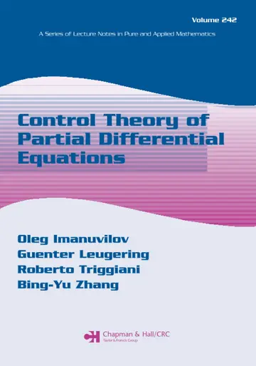 Cover of Control Theory of Partial Differential Equations