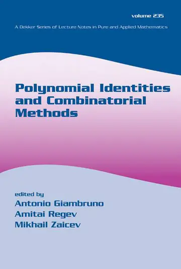 Cover of Polynomial Identities and Combinatorial Methods