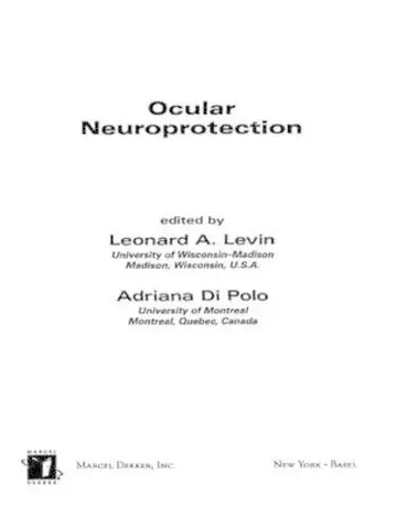 Cover of Ocular Neuroprotection