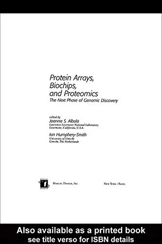 Cover of Protein Arrays, Biochips, and Proteomics