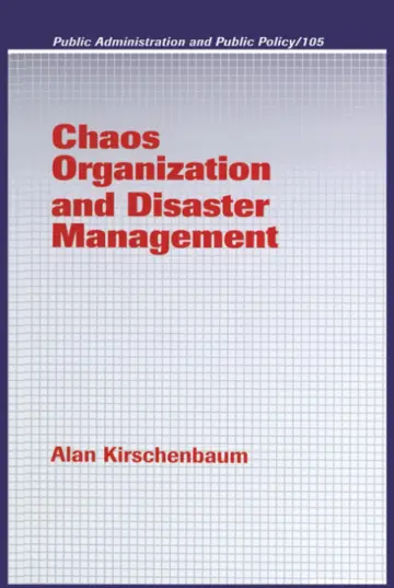 Cover of Chaos Organization and Disaster Management