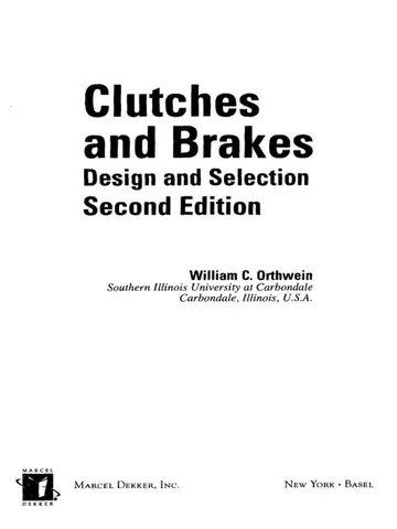 Cover of Clutches and Brakes