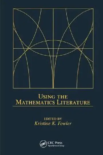Cover of Using The Mathematics Literature