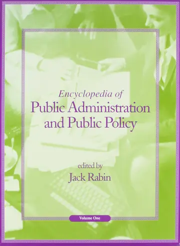 Cover of Encyclopedia of Public Administration and Public Policy