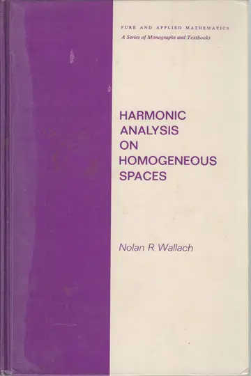 Cover of Harmonic analysis on homogeneous spaces