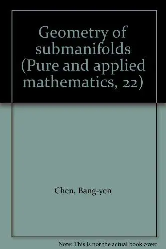 Cover of Geometry of submanifolds