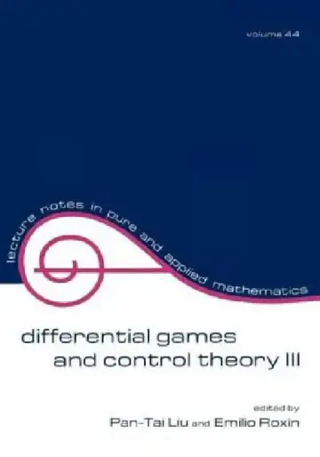 Cover of Differential Games and Control Theory III