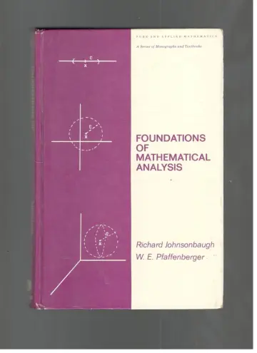 Cover of Foundations of Mathematical Analysis