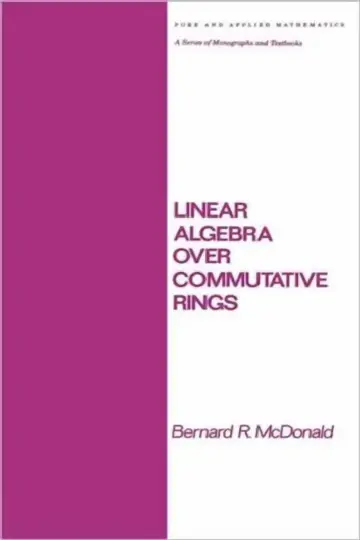 Cover of Linear Algebra Over Commutative Rings