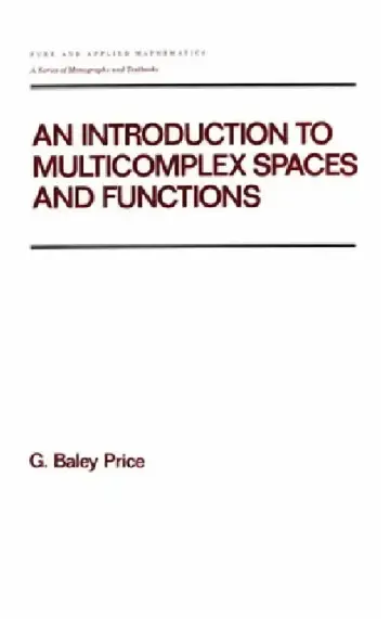 Cover of An Introduction to Multicomplex Spates and Functions