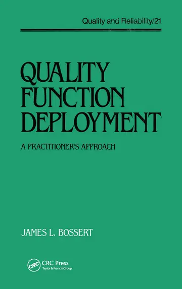 Cover of Quality Function Deployment