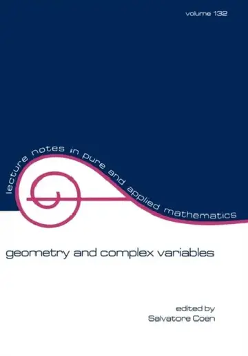 Cover of Geometry and Complex Variables