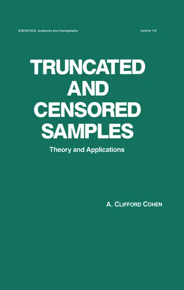 Cover of Truncated and Censored Samples