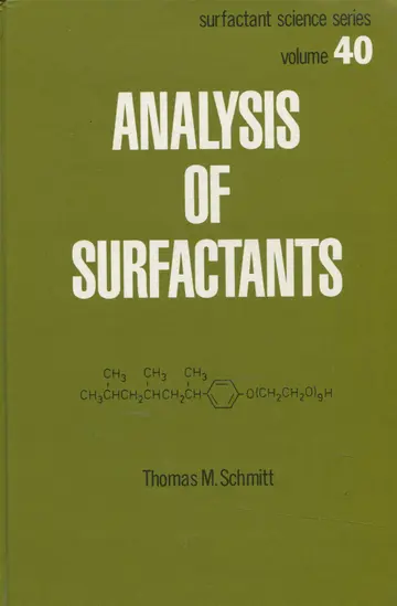 Cover of Analysis of Surfactants
