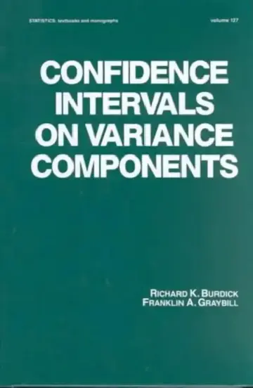 Cover of Confidence Intervals on Variance Components
