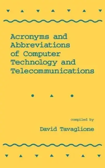 Cover of Acronyms and Abbreviations of Computer Technology and Telecommunications