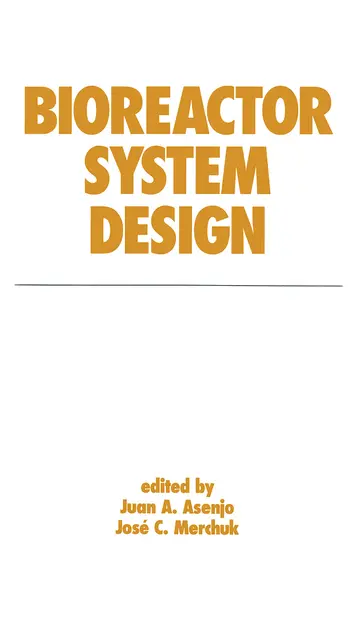 Cover of Bioreactor System Design