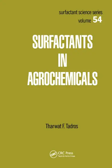 Cover of Surfactants in Agrochemicals