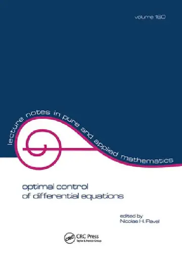 Cover of Optimal Control of Differential Equations